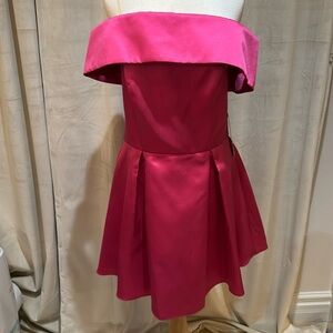 NWT off the shoulder Fuschia Dress SZ 13/14 women’s